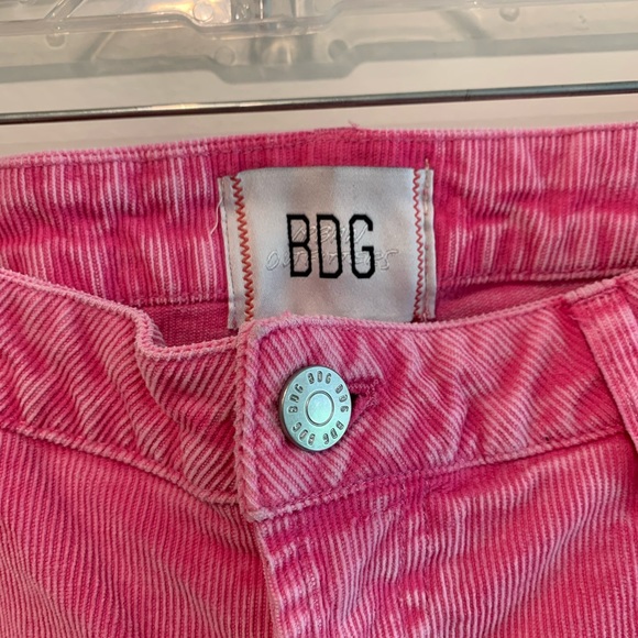 Urban Outfitters BDG Pink Corduroy Extreme Flare Pants Size 28 - Picture 3 of 10
